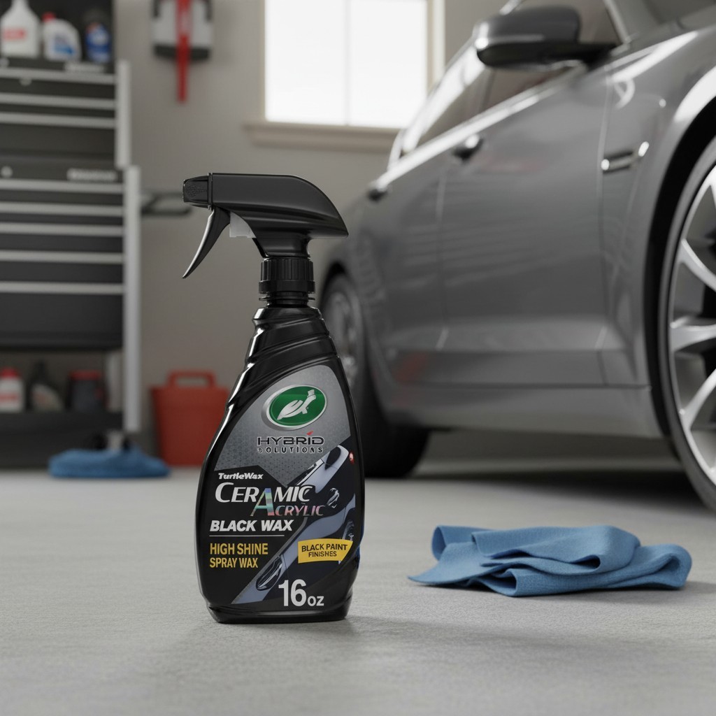 Hybrid Solutions Ceramic Acrylic Black Car Wax Spray, Restores Apperance of Blac