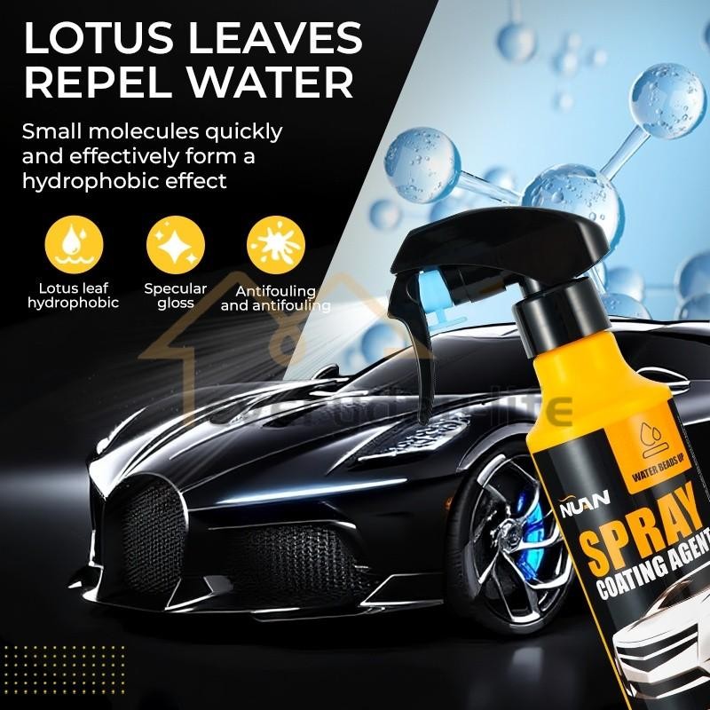 2 Pack NUAN Spray Coating Agent, 2026 Hydrophobic Ceramic Coating 300ML