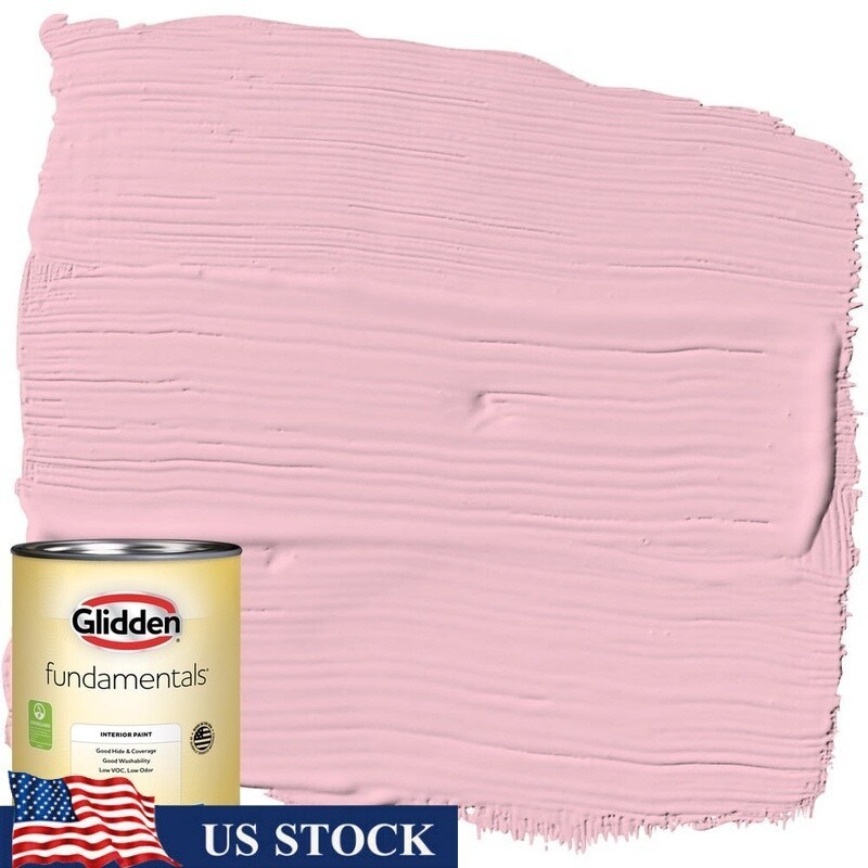 Interior Paint Semi Gloss Low VOC Low-odor Washable Good Coverage 1 Quart Pink