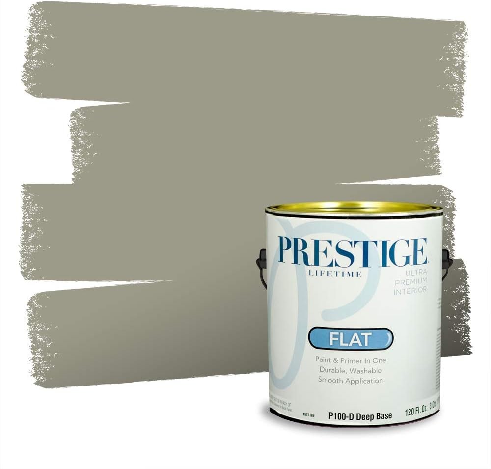 Interior Paint and Primer in One – 1 Gal Flat Acrylic Latex, Low VOC