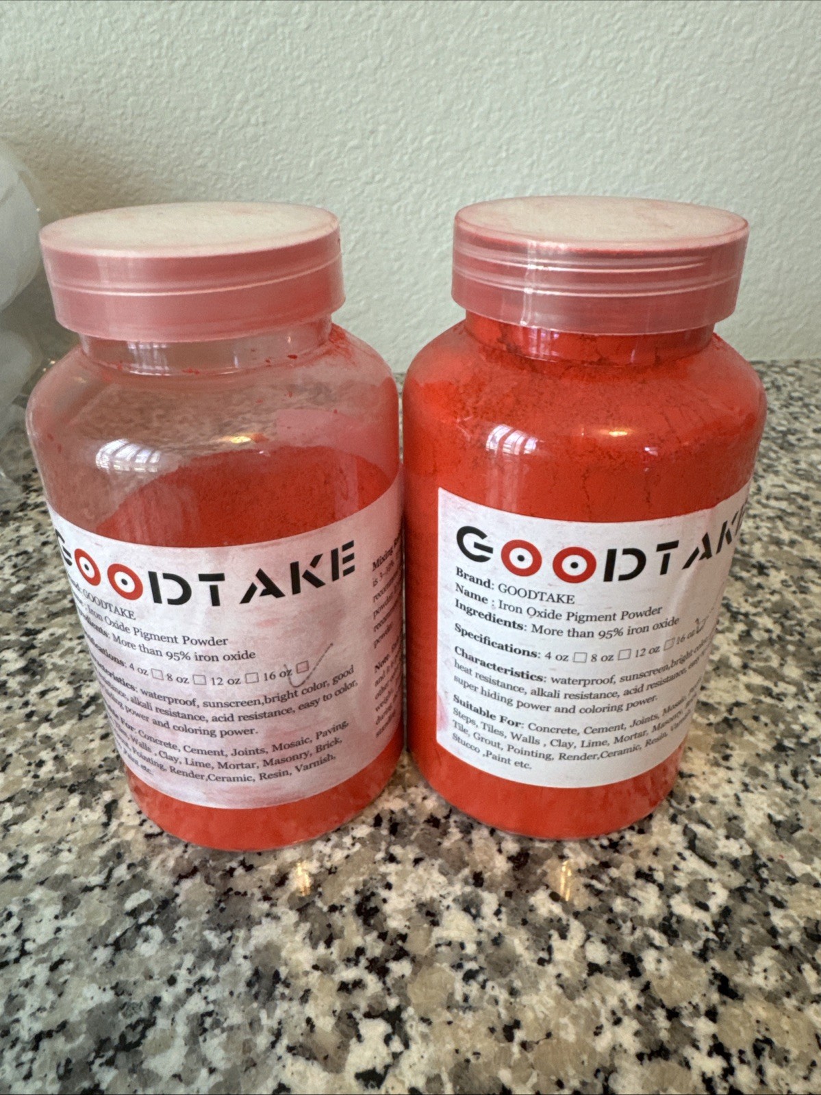 Goodtake Iron Oxide Powder Red Concrete Pigment Concrete Color Pigment For