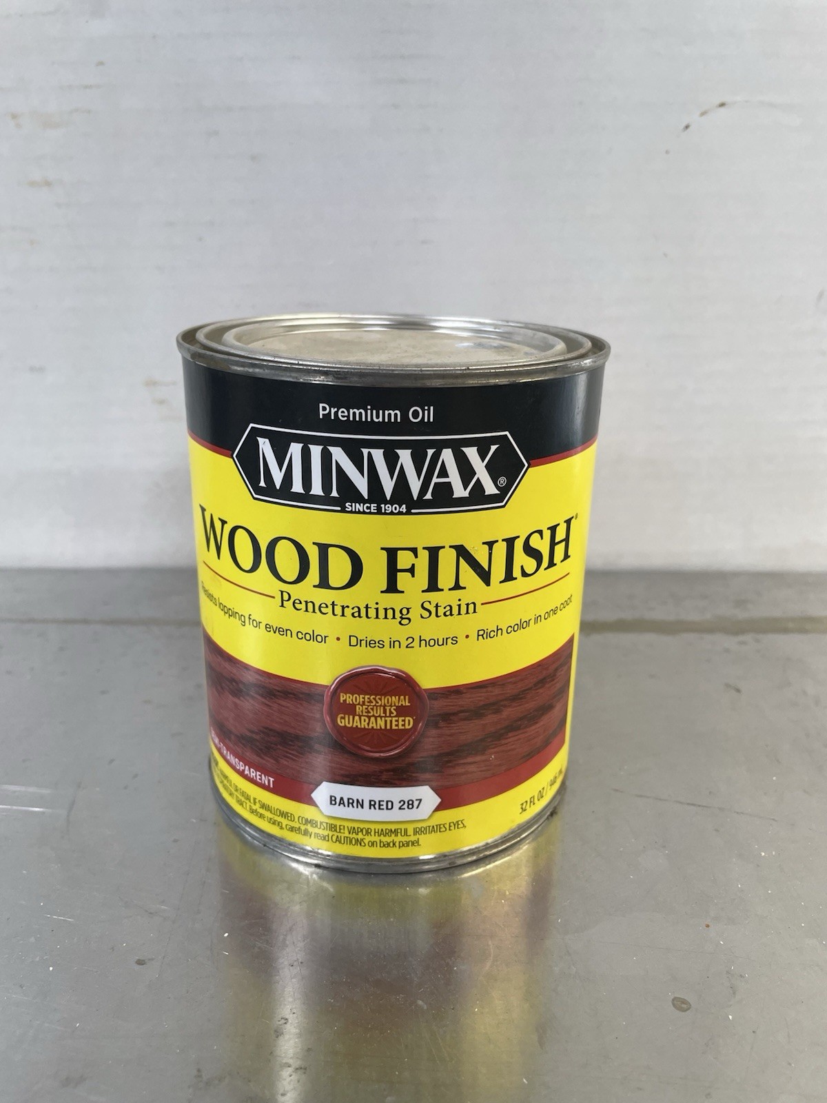 Minwax Wood Finishing Penetrating Stain, Barn Red 287, 1 Quart, New Sealed