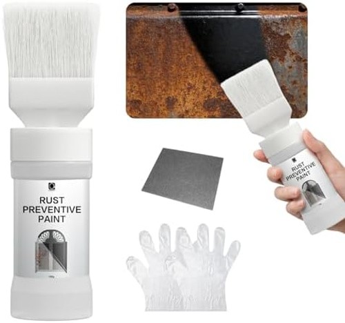 2-in-1 Rust Converter & Metal Primer with Brush(5.29 Oz), Stops & Prevents Co…