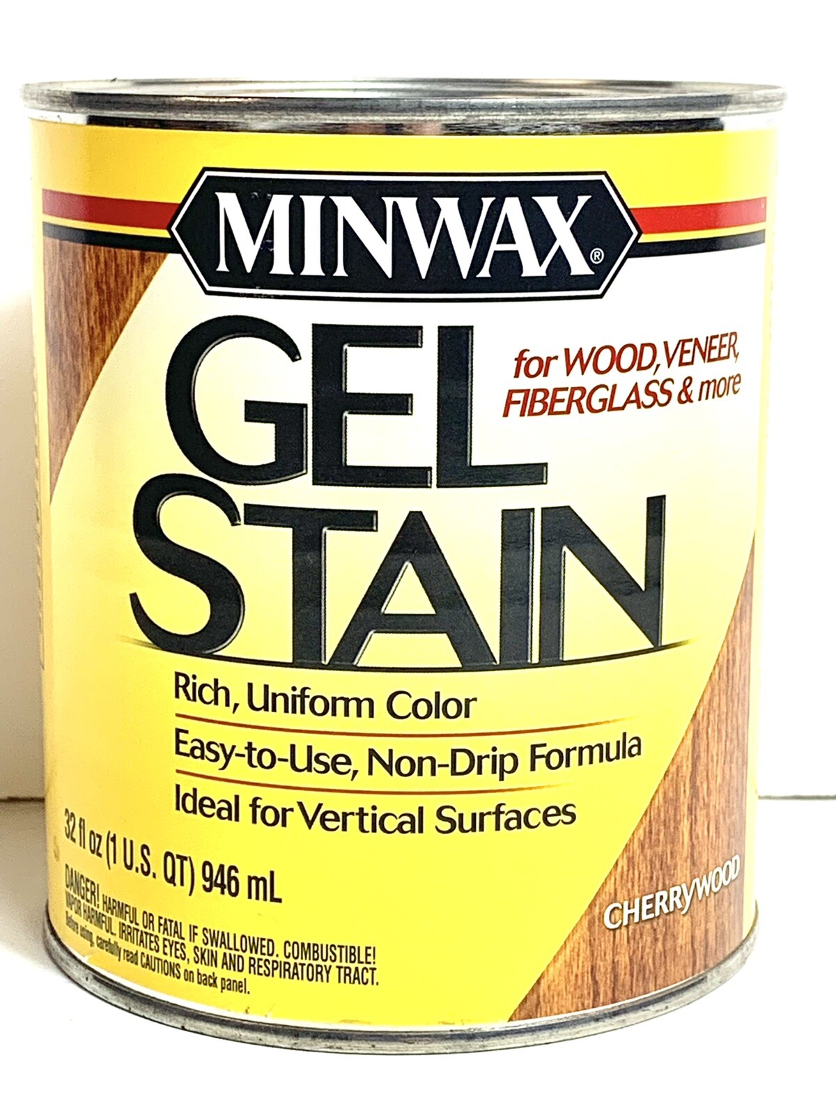 Minwax Gel Stain for Wood, 1 Quart CHERRYWOOD, Veneer/Fiberglass