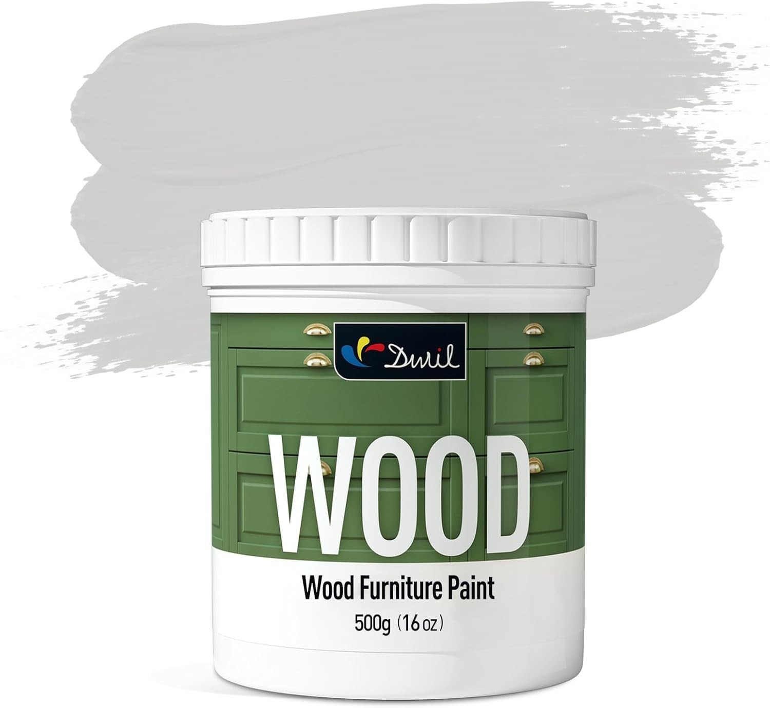 Indoor & Outdoor Matte Finish Acrylic Paint – Non-Toxic 16oz for Cabinets & More