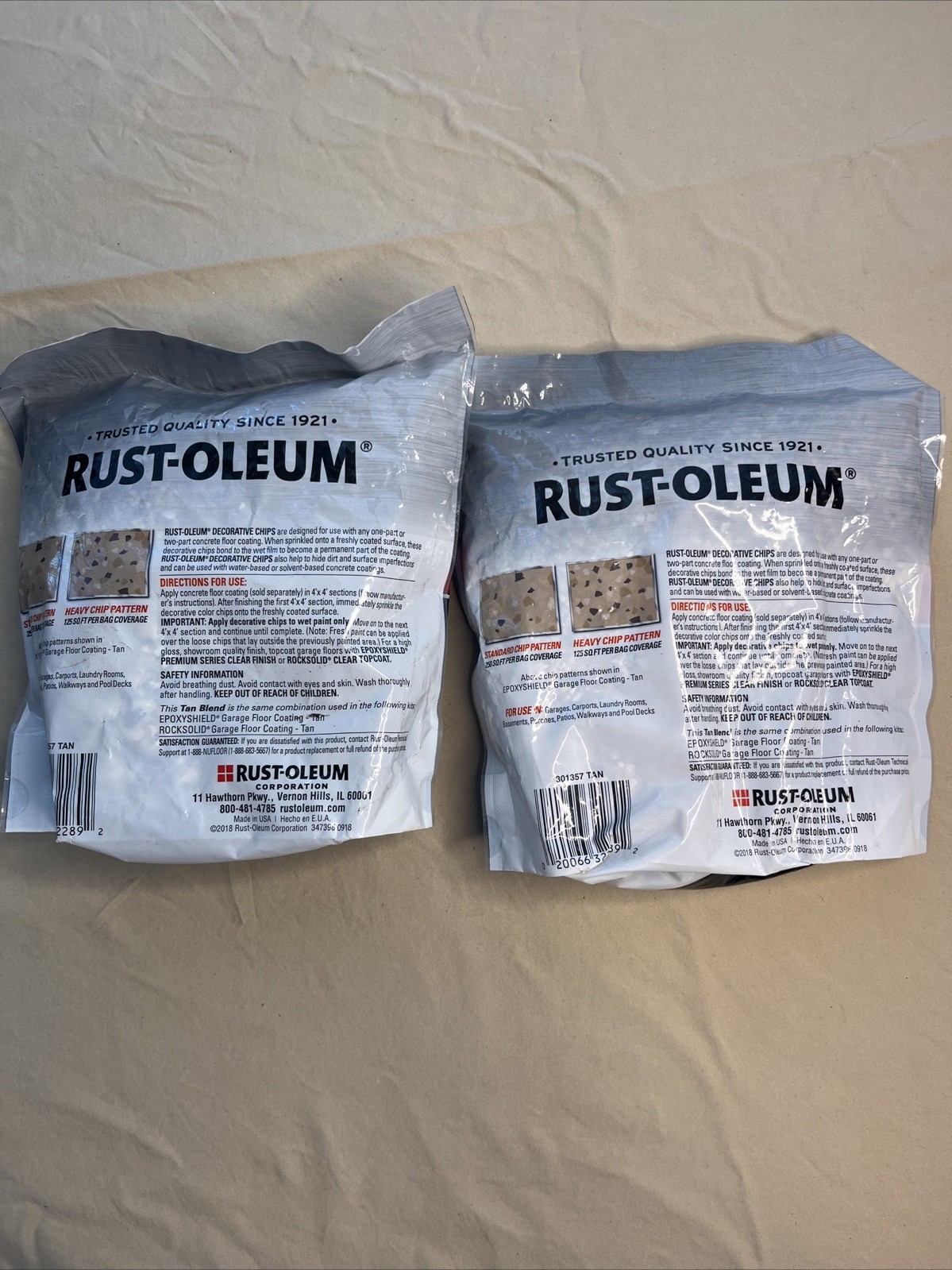 Rust-Oleum Decorative Color Chips Tan Blend 2 Pack (1lb) 301357 Tan