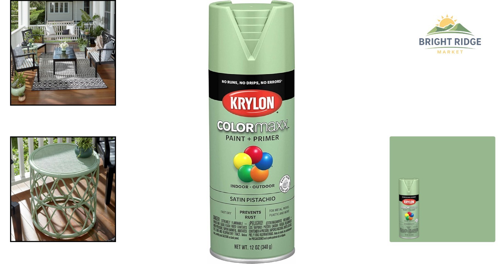 Coverage Spray Paint for Wicker, Glass, Fabric, and Masonry Surfaces