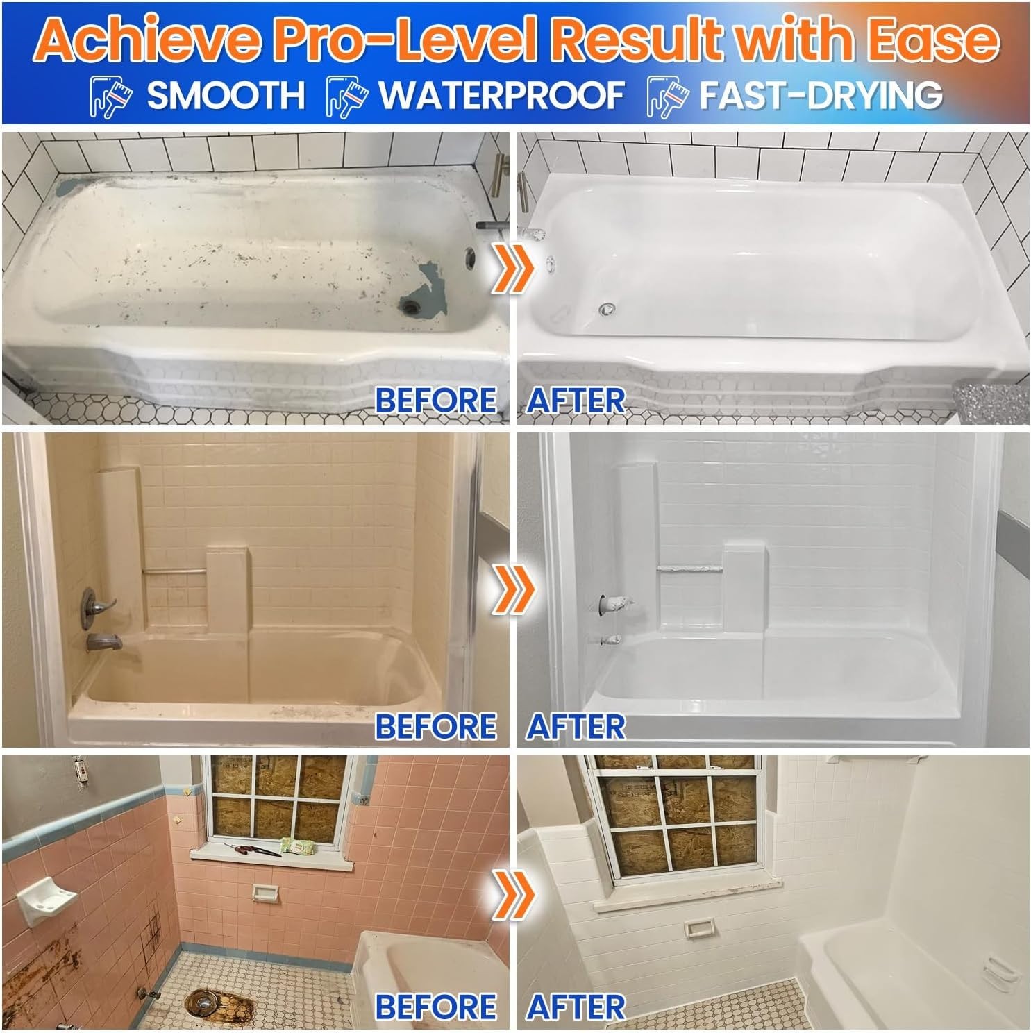 High Gloss Tub Refinishing – Easy Application