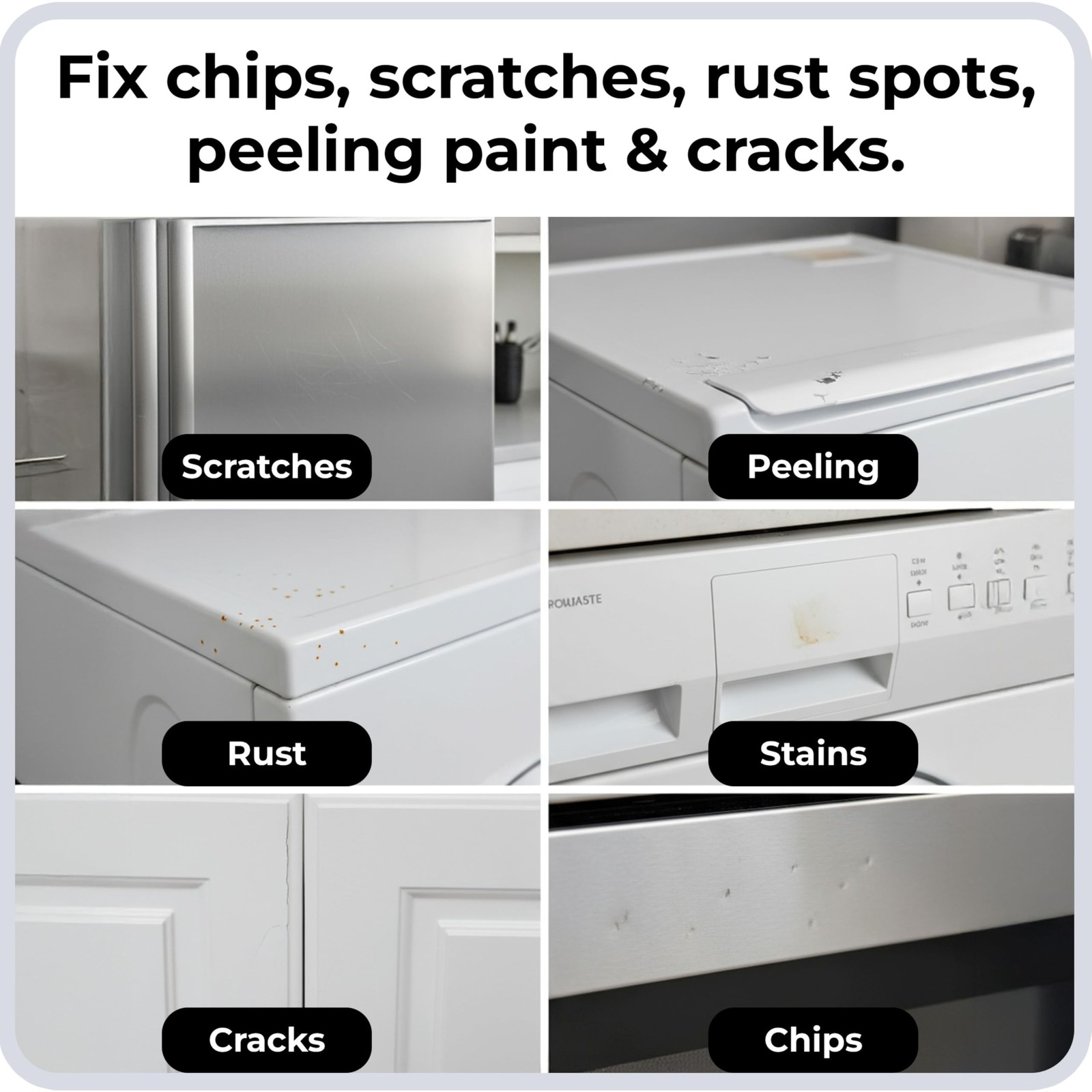 spot. High-Gloss White Touch Up Paint – Porcelain and Appliance Repair for