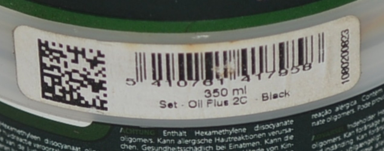 Rubio Monocoat Oil Plus 2C Comp A Black 275 ML With Accelerator 75 ML
