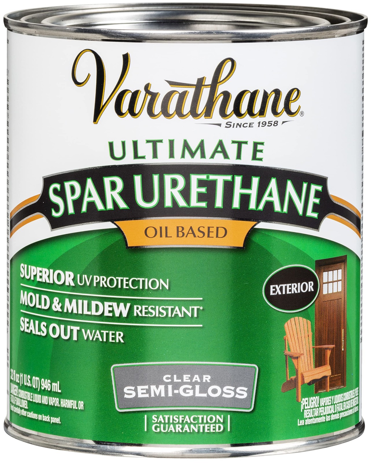 9441 Oil-Based Ultimate Spar Urethane, Quart, Semi-Gloss