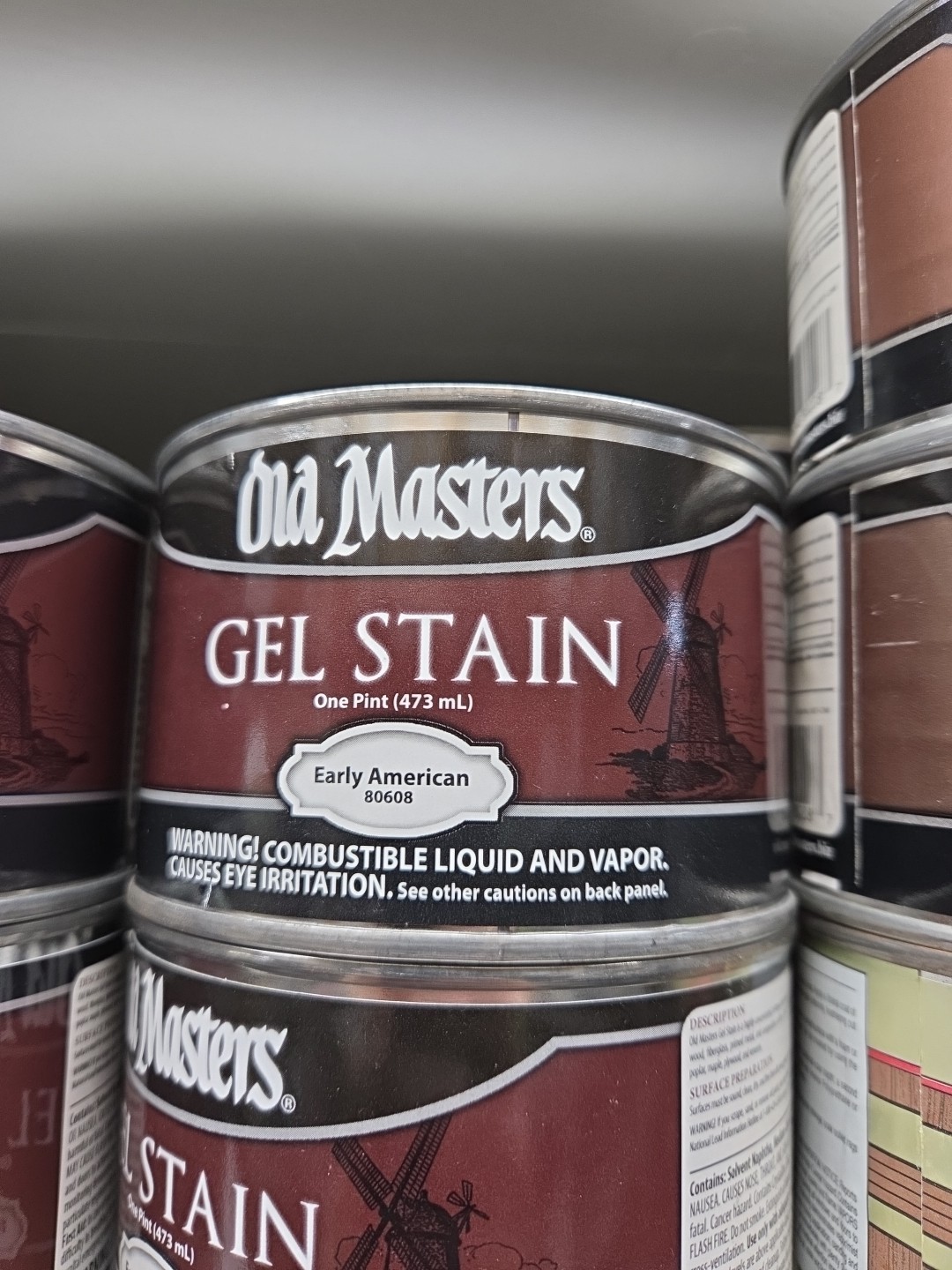 Old Masters Gel Stain Pint, 80608 Early American