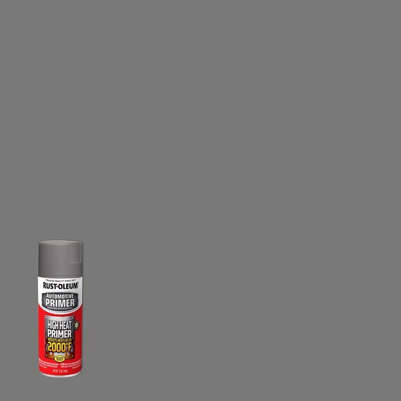 Rust-Oleum 249340 High Heat Gray Oil-Based Flat Sheen Primer Spray Paint 12 oz.