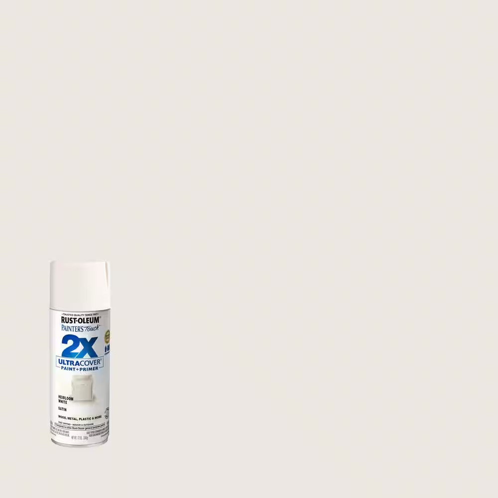 12 Oz. Satin Heirloom White General Purpose Spray Paint