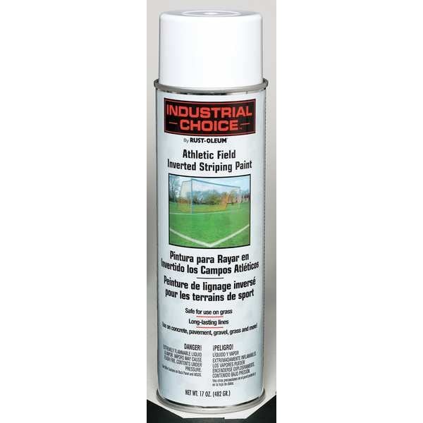 Rust-Oleum 206043 Athletic Field Striping Paint, 17 Oz., White, Water -Based