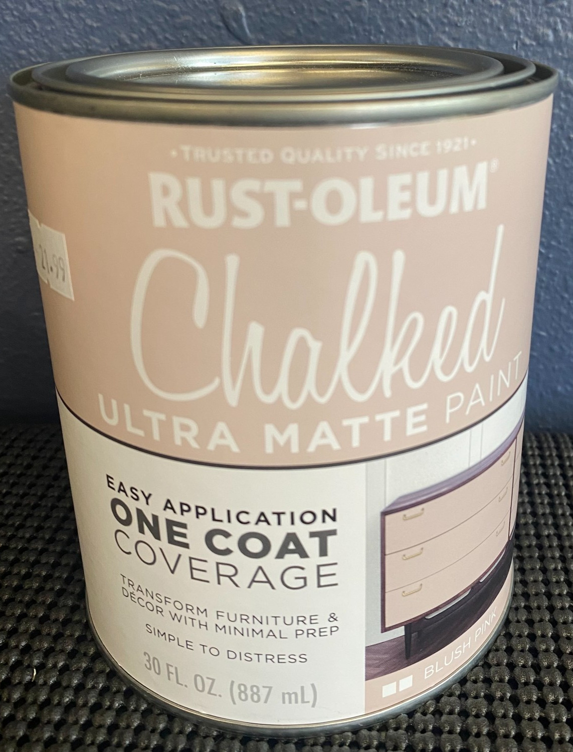 Rust-Oleum Chalked Ultra Matte Paint – Blush Pink (1 Quart)