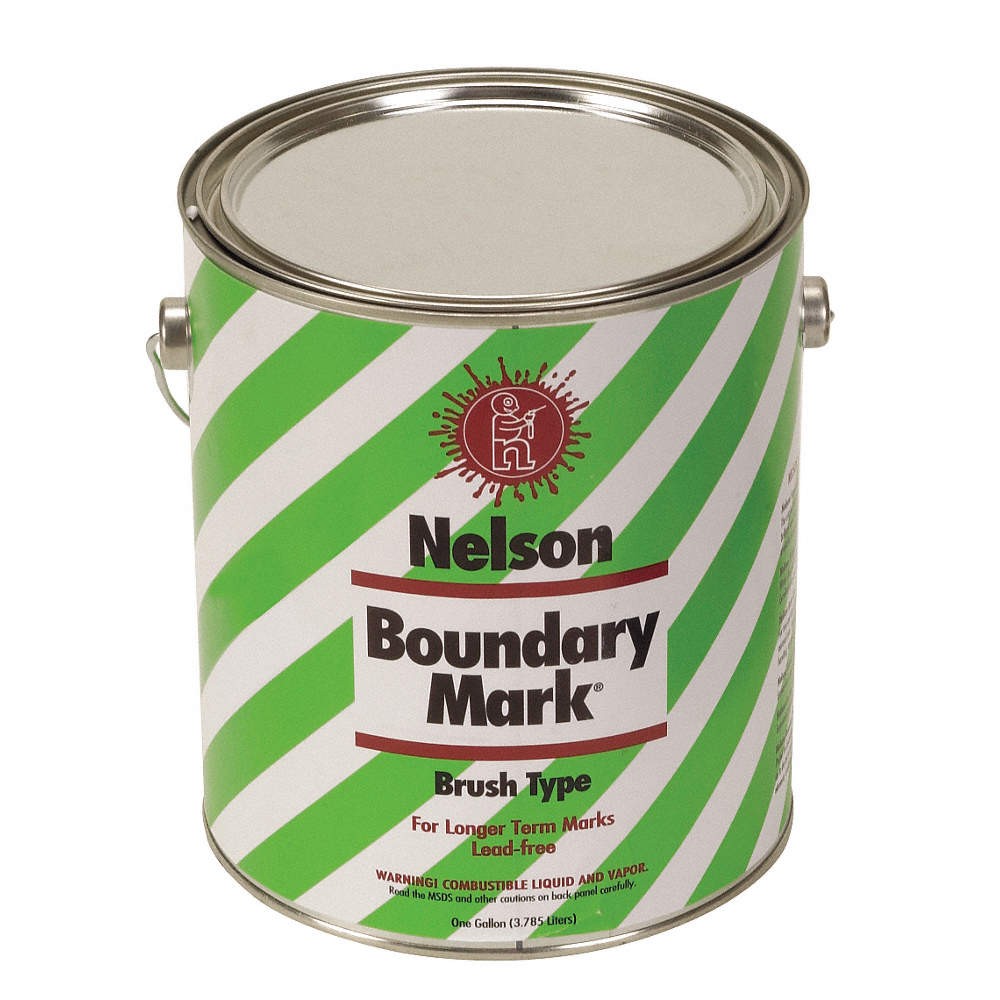 NELSON PAINT 29 5 GL WHITE Boundary Marking Paint,1 gal,White 3TWP3
