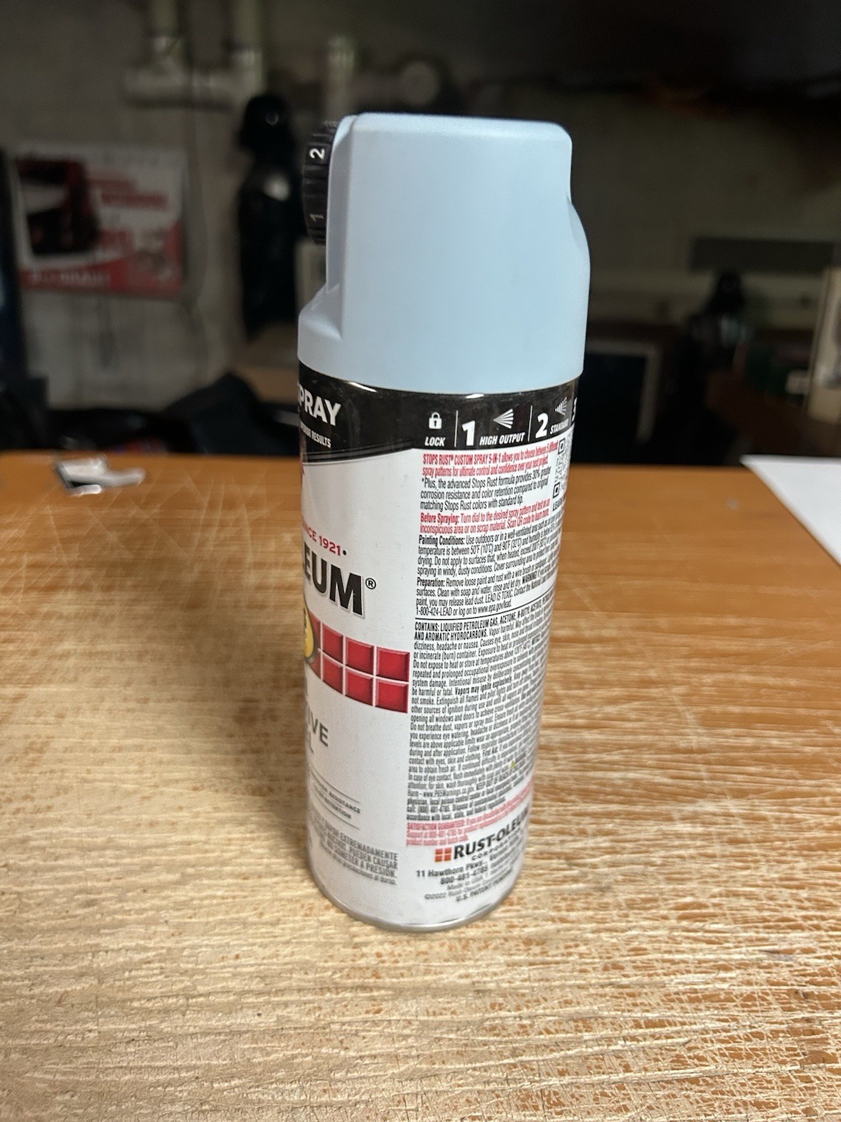 Rust-Oleum Stop Rust Custom Sprays 5 in 1 Spray Paint 12 oz Peaceful Blue Satin