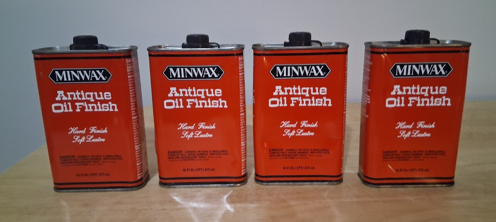 Minwax Antique Oil Finish Clear Soft Lustre Oil-Based 16 fl oz – 4 Pack