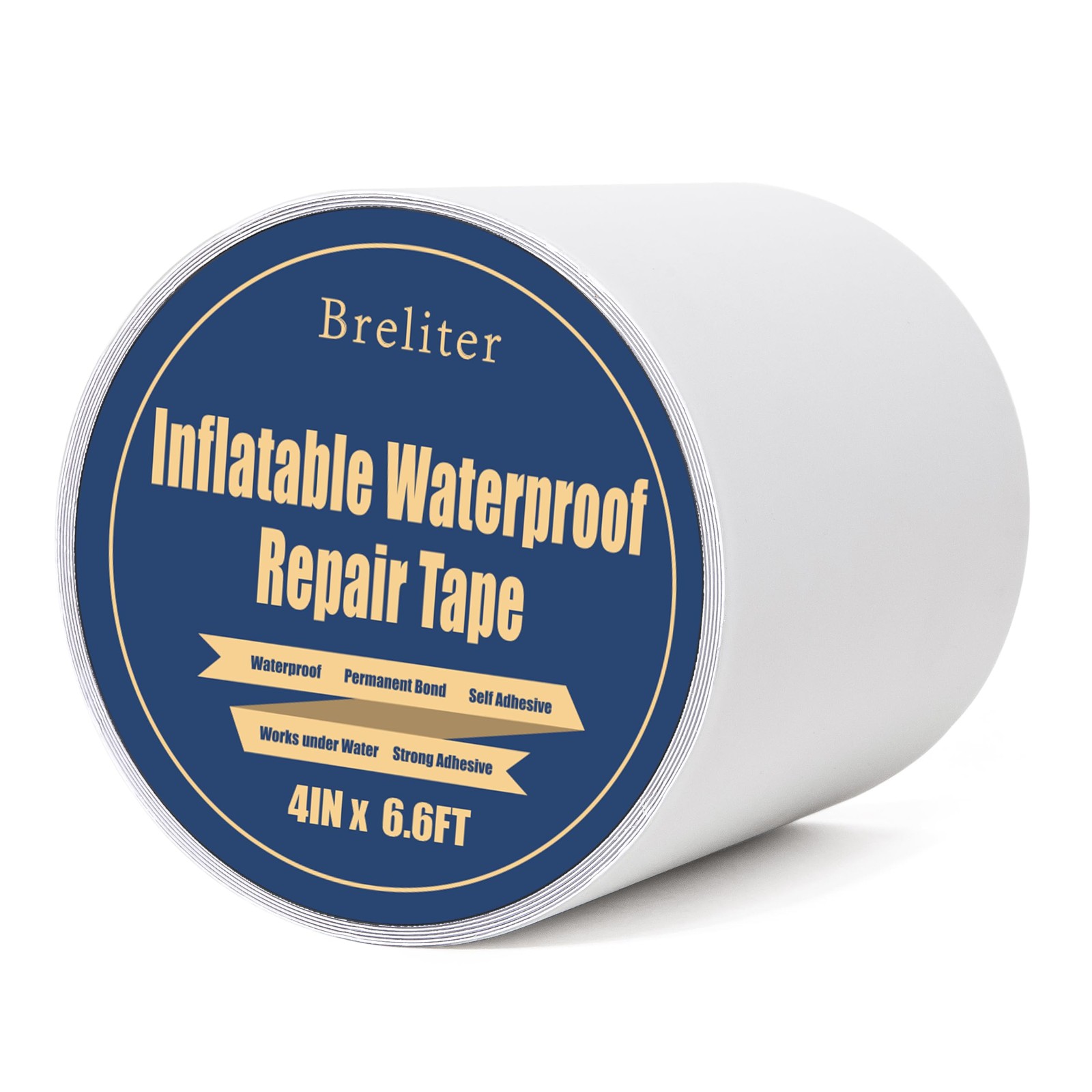 Breliter Inflatable Waterproof Repair Tape – 4in x 6.6ft, x 6.6ft