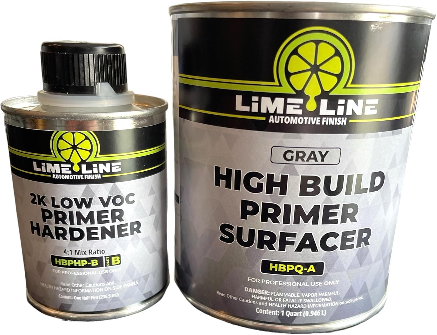 Sand-Able Automotive Primer Surfacer, Direct-To-Metal, High Build 2K Urethane, 1
