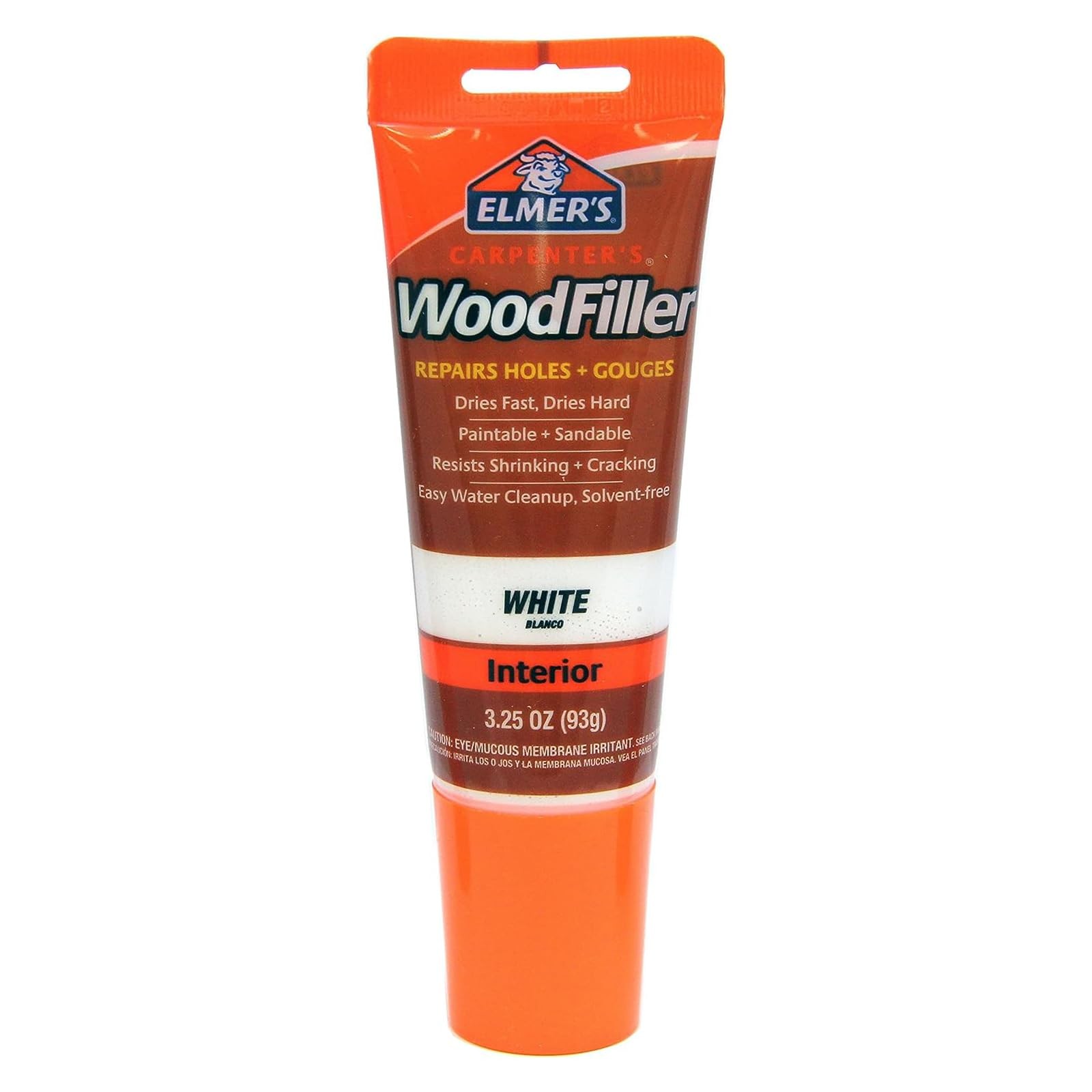 Elmer’s E855 Carpenter’s Wood Filler, 3.25-Ounce Tube, White -10 Pack