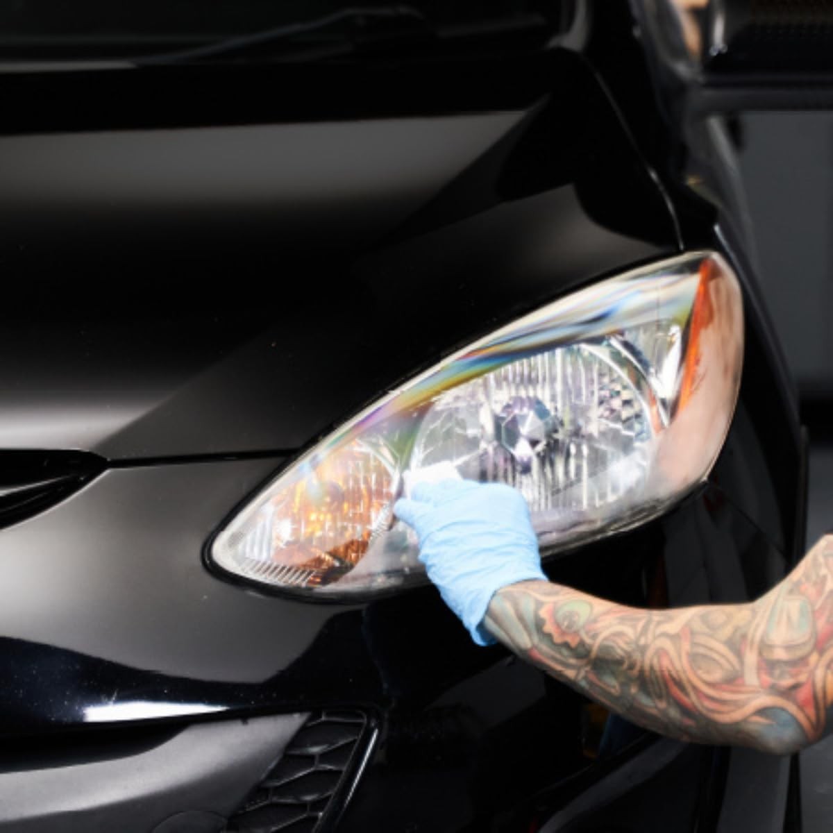 HEADLIGHT LENS RESTORE KIT CLEAR Removes Yellow Brighter Restoration 0.5 FL OZ