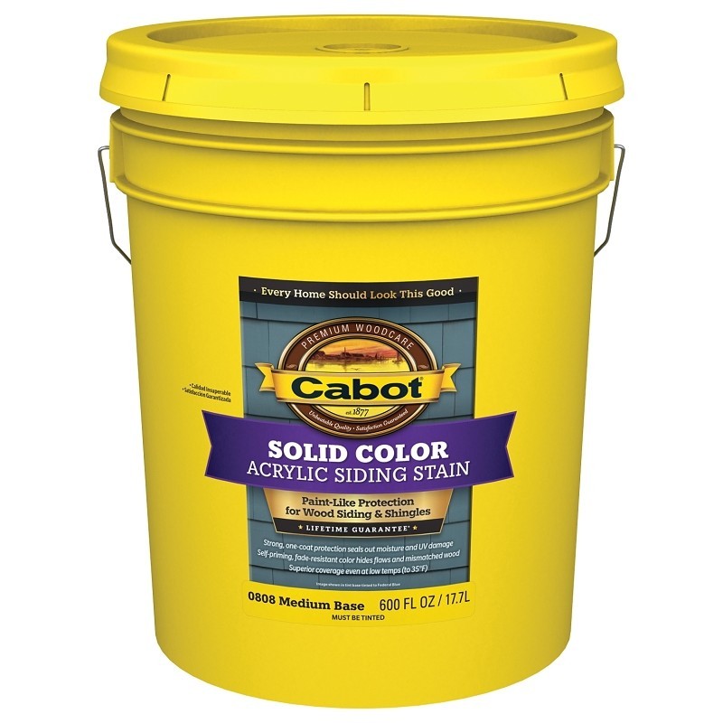 Cabot 0800 140.0000808.00 Siding Stain, Liquid, 5 gal
