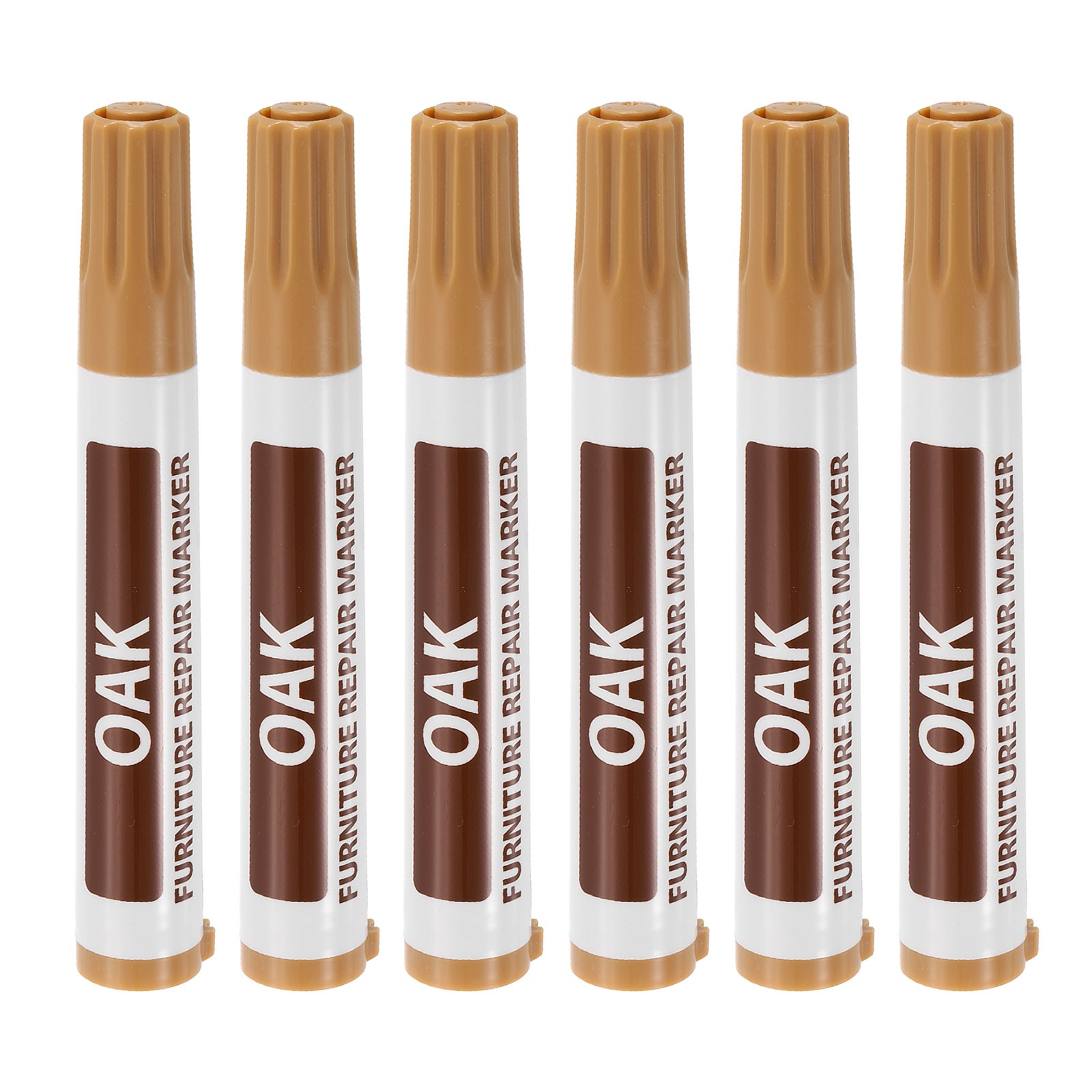 6pcs, Furniture Repair Wood Markers Oak Touch Up Filler Sticks Oil Based