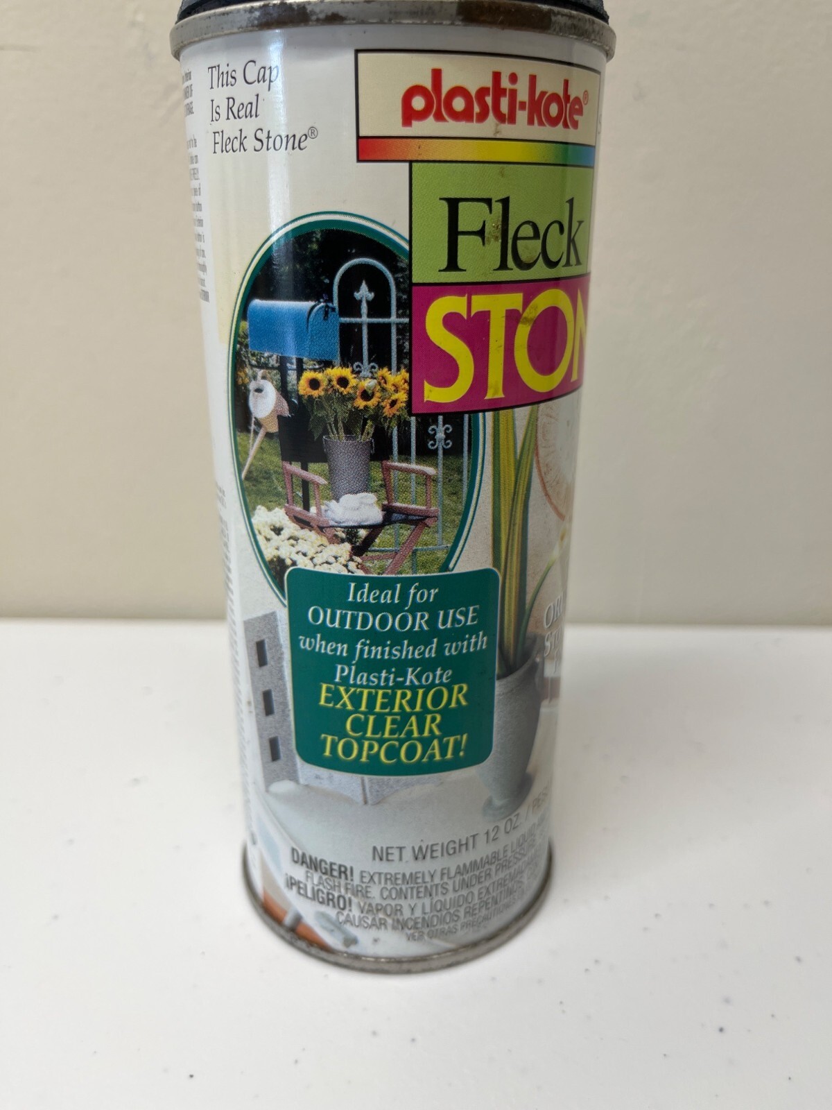 Plasti-Kote Fleck Stone Spray Paint Stone Like Finish Stone Blue