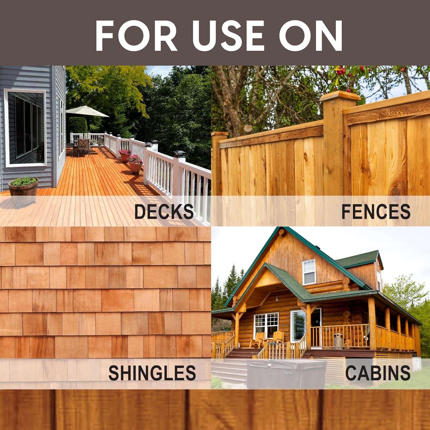 1 Gal 115 Pecan Exterior Stain And Sealer For Wood