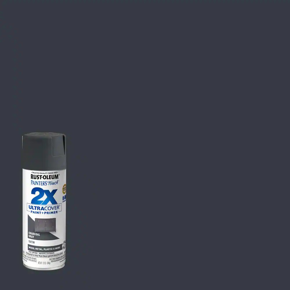 12 Oz. Satin Charcoal Gray General Purpose Spray Paint