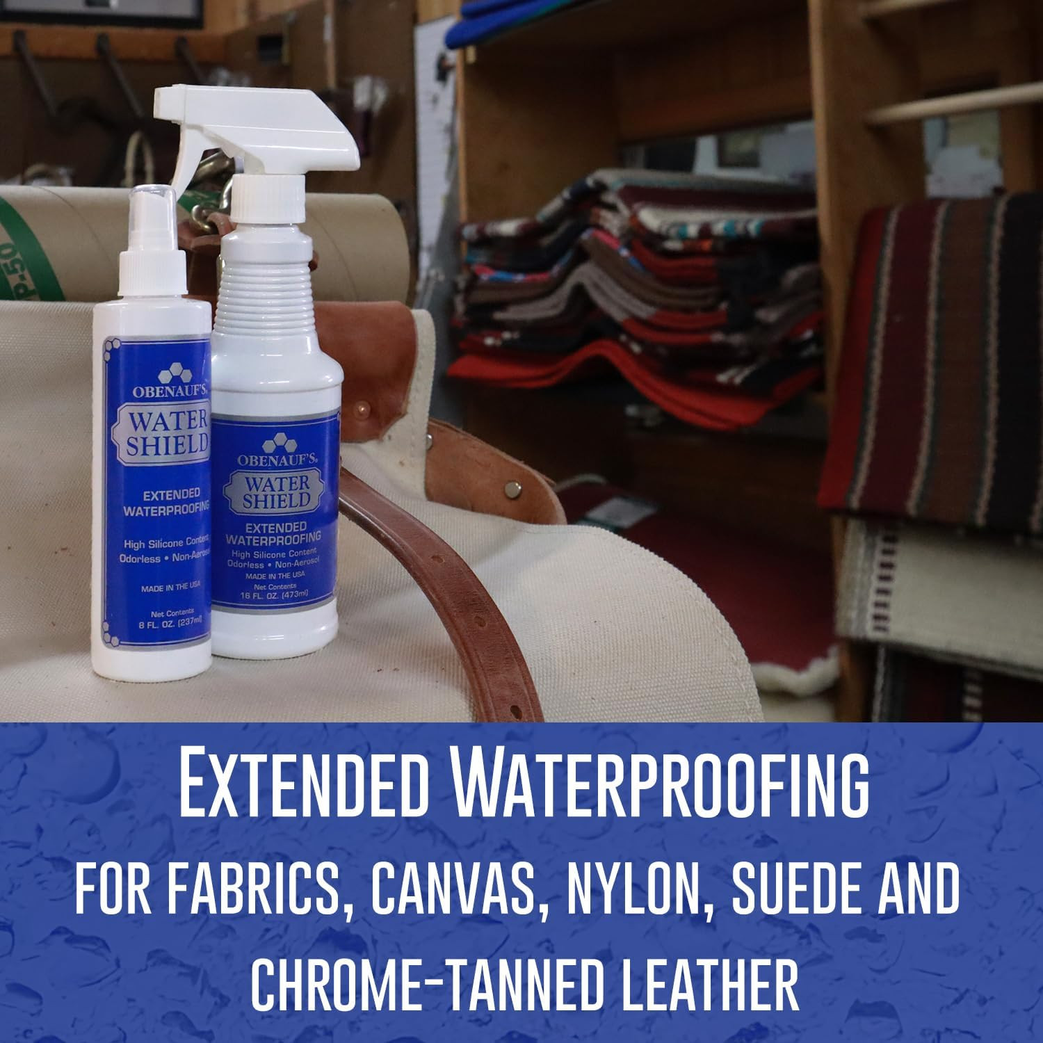 Water Shield Odorless Waterproofing Spray for Fabrics and Leather (8Oz Bottle)