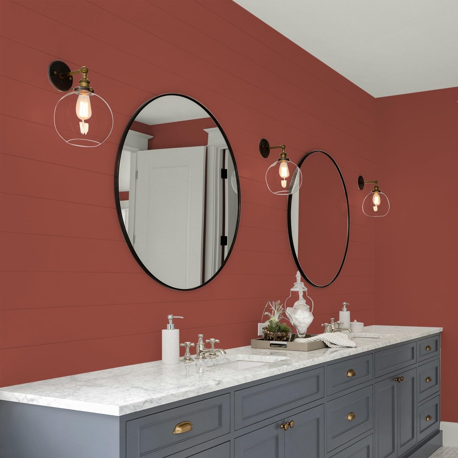 Glidden Interior Paint Premiumr Red/Cedar Chest One Coat Eggshell 1-Gallon
