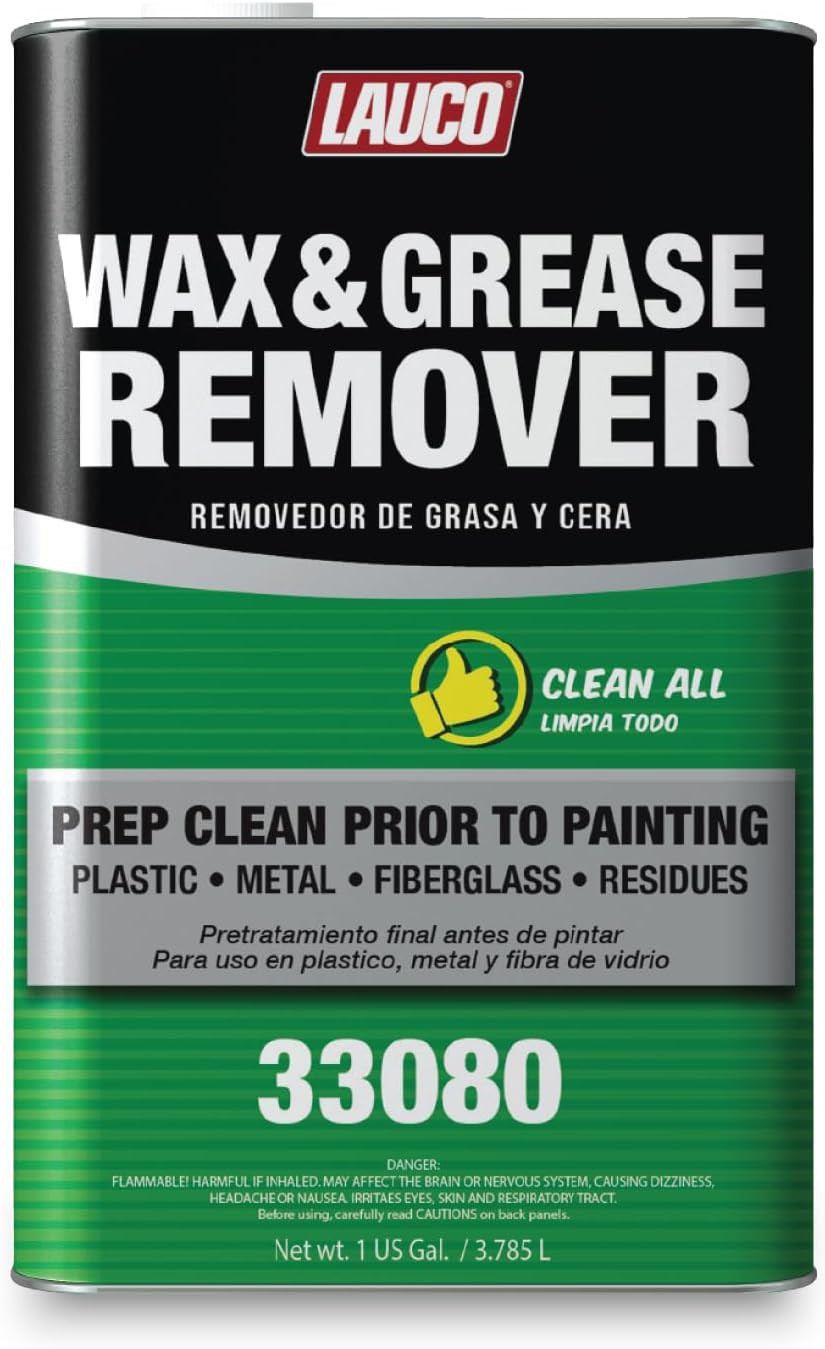 Wax and Grease Remover 1 Gallon Multi-Surface Paint Prep Cleaner for Auto Body,