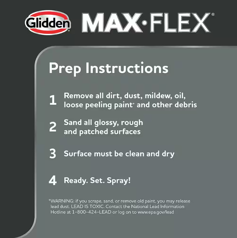 GLIDDEN MAX FLEX Satin Brick Red Interior/Exterior All Surface Spray Paint 12 oz