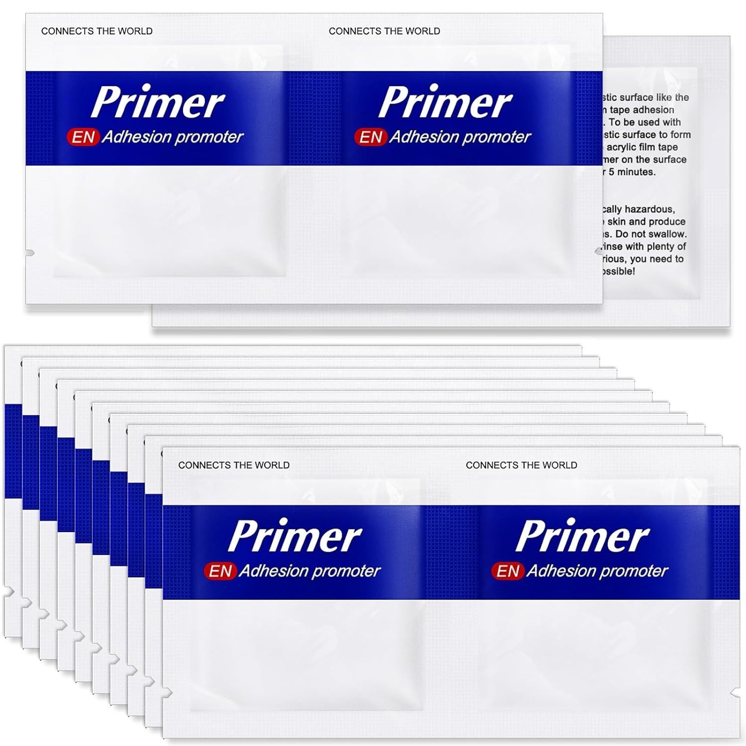 24Pcs Adhesion Promoter Wipes for Double Sided Tape, High Bond Adhesive Prime…