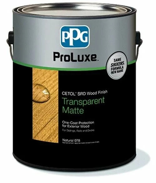 PPG ProLuxe SRD and SRD RE Transparent Matte Wood Finish Gallon