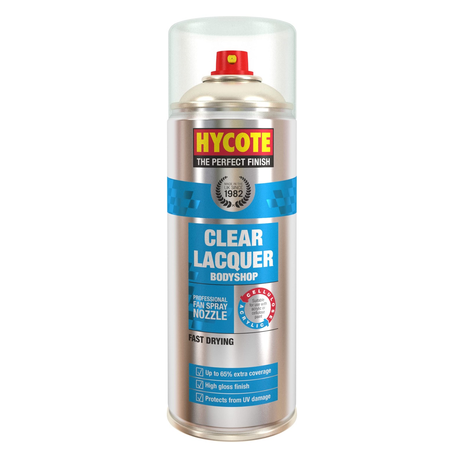 Clear Coat Spray Paint Fast Drying Lacquer for Metal, Plastic, Glass 13.5 Oz