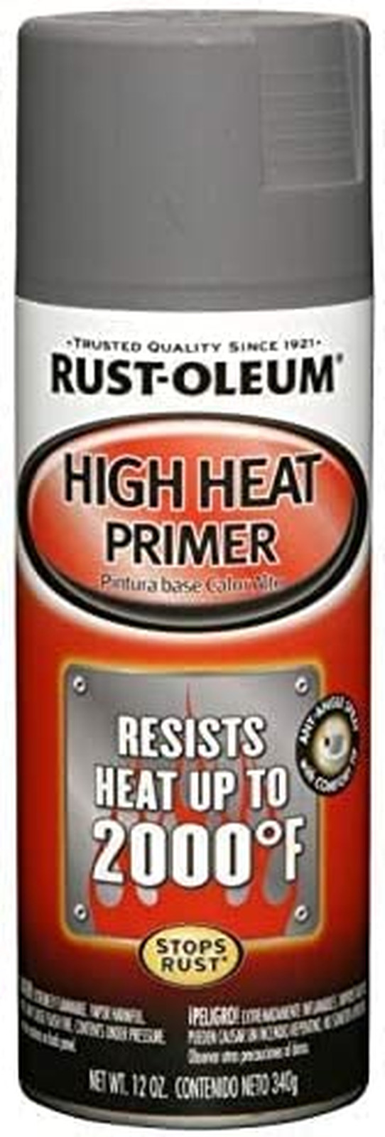 Automotive High Heat 2000 Degree Spray Paint, Flat Black, 12 Ounce