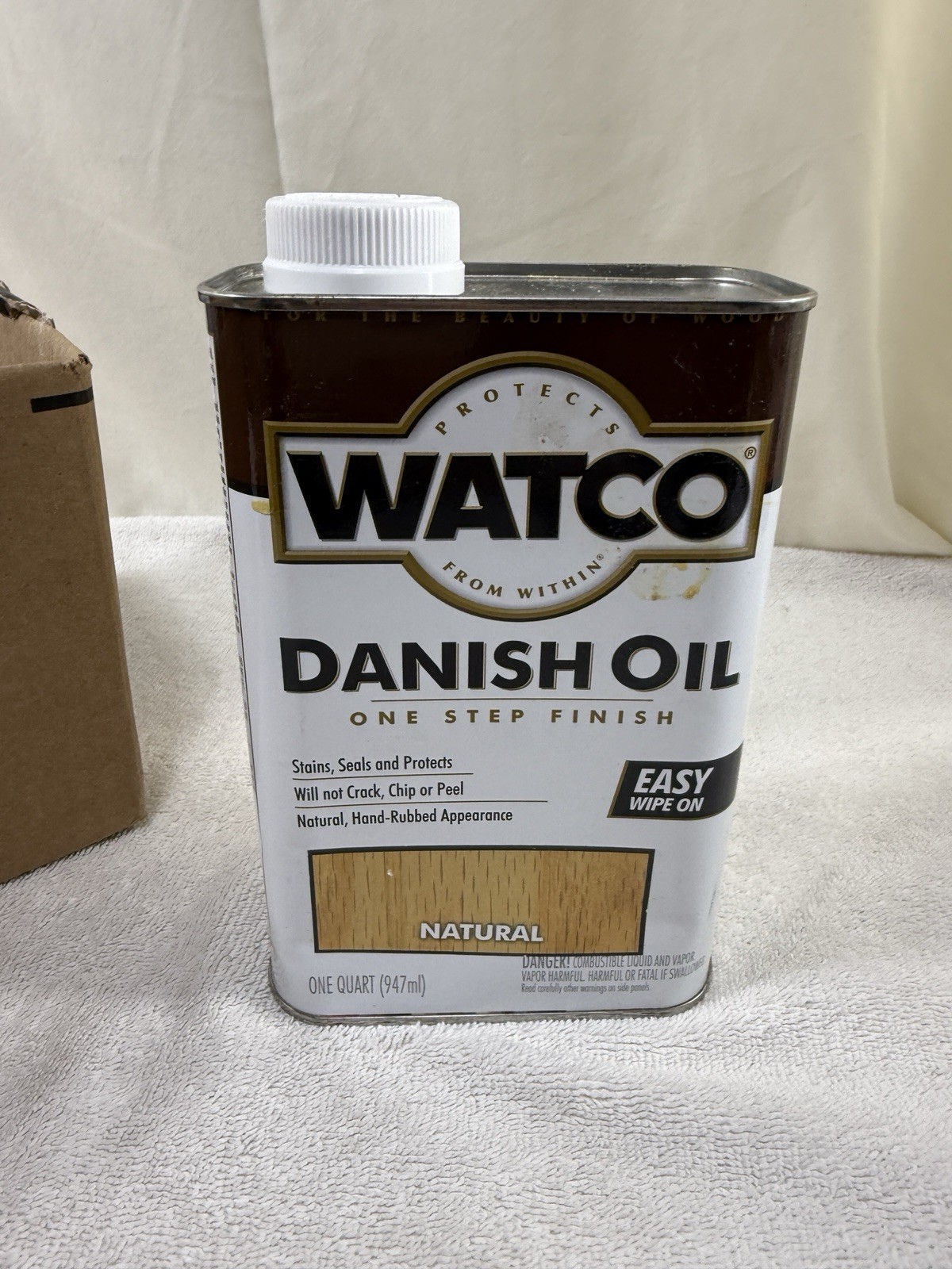 Watco Rust-Oleum Transparent Natural Oil-Based Danish Oil Sealer 1 qt