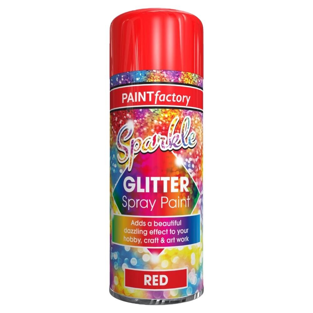 200ml Clear Lacquer Spray Paint with Sparkling Glitter Hobby Craft Art Christmas