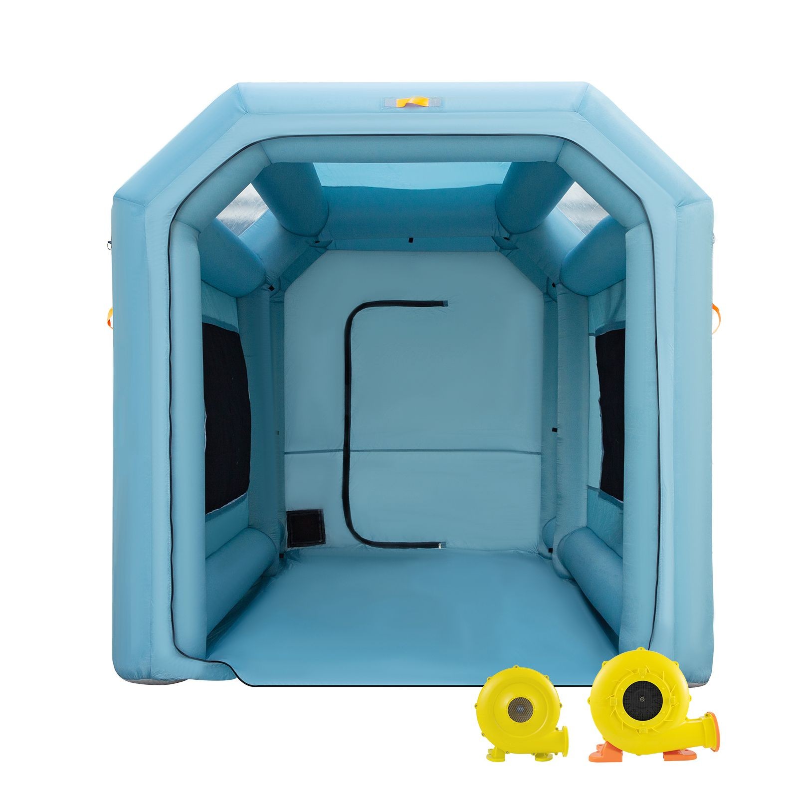 Portable Inflatable Paint Booth, 13x8x8ft Spray Tent with Air Filter & 2 Blowers
