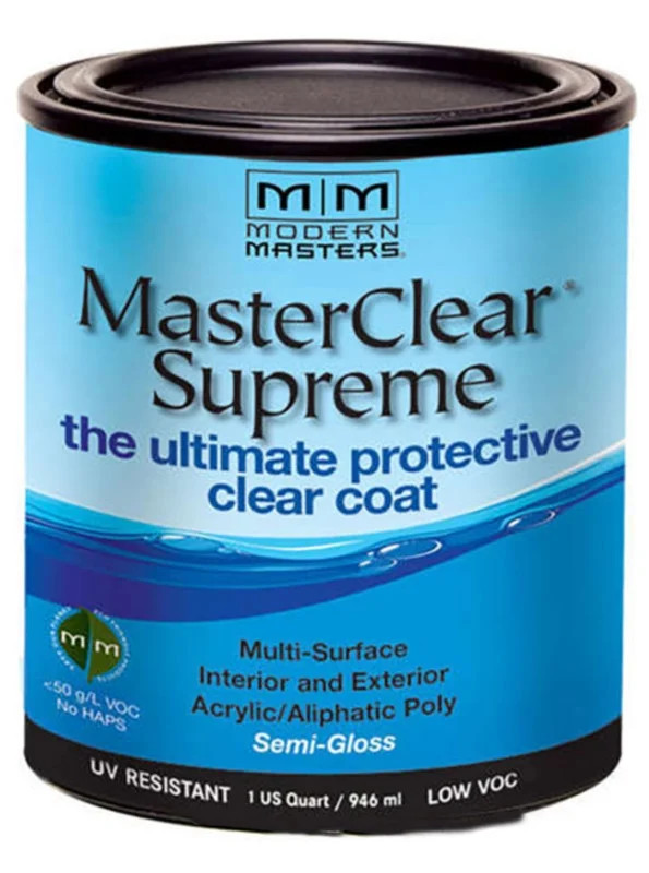 Modern Masters MasterClear Supreme Semi-Gloss Clear Water-Based 1 qt MCS90332