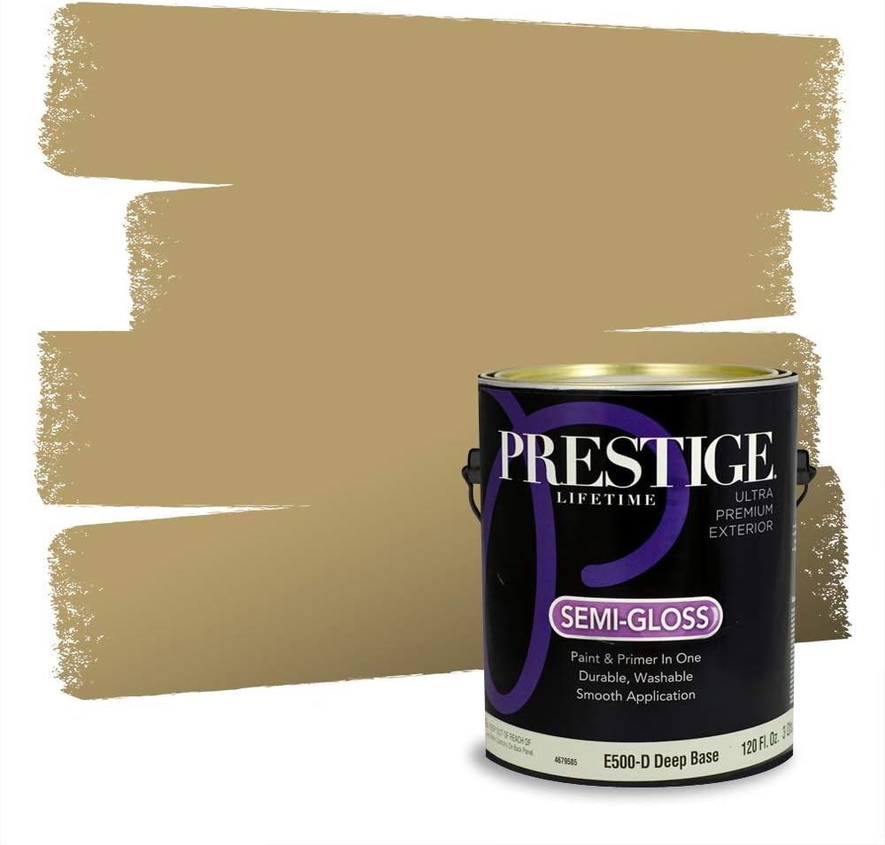 Exterior Paint & Primer In One – 100% Acrylic Latex, Semi-Gloss, Low VOC, 1 Gal