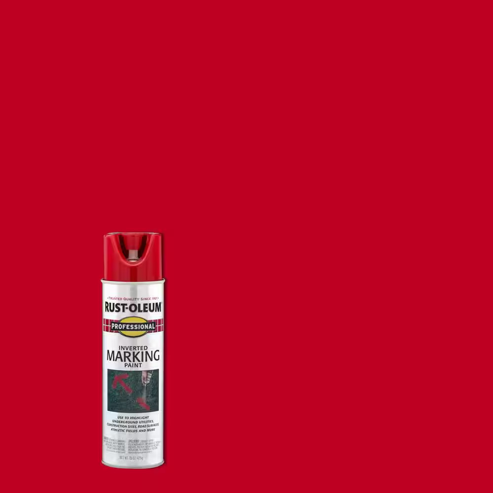 15 Oz. Safety Red Inverted Marking Spray Paint (6 Pack)