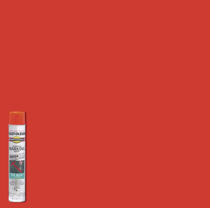 Rust-Oleum® Professional Mega Fluorescent Red-Orange Inverted Marking Mega Spray