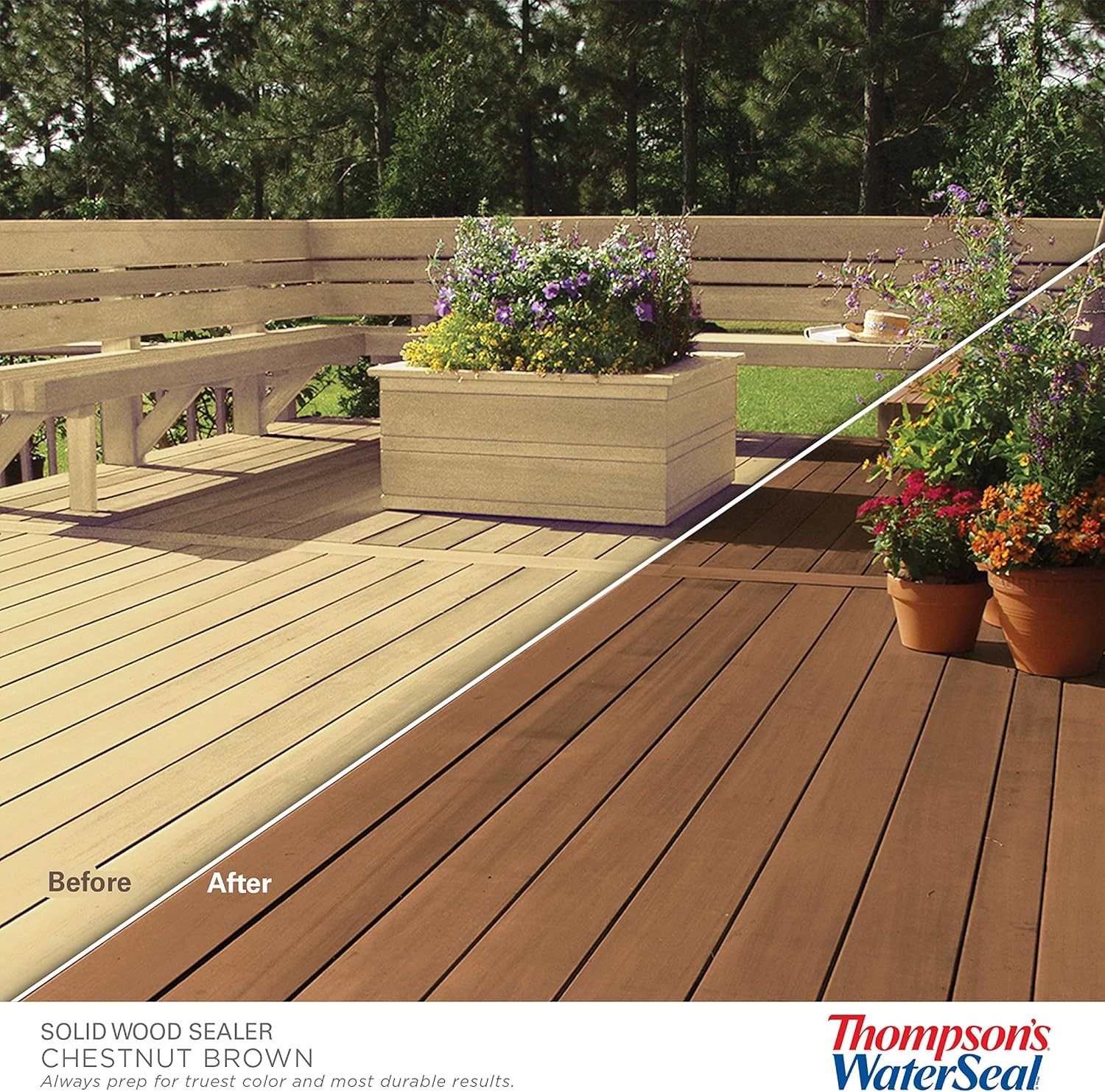 Thompson’s WaterSeal Multi-Surface Stain Clear Exterior Wood Protector Deck