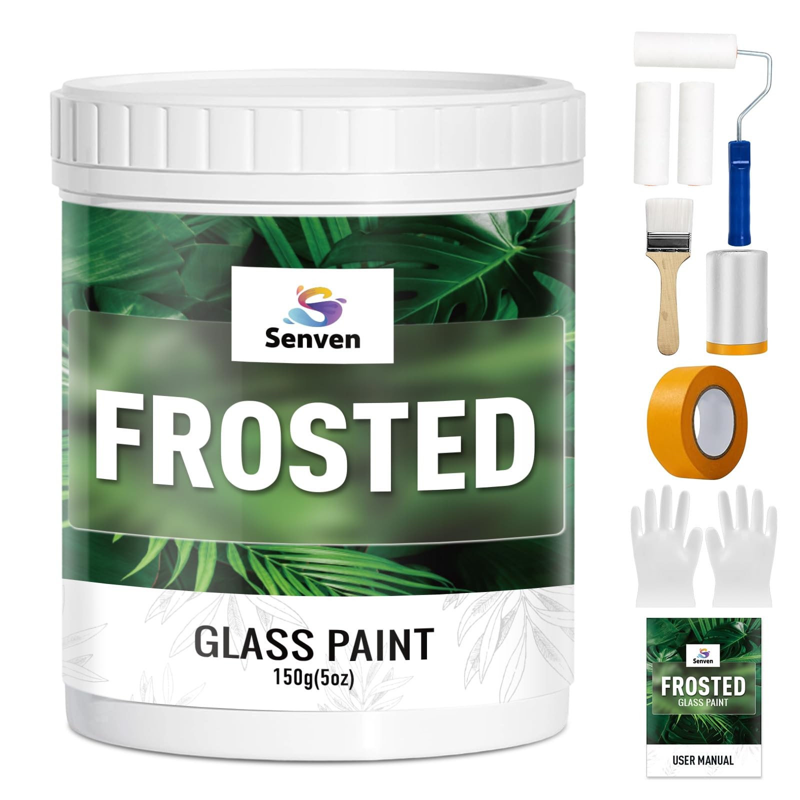Frosted Glass Paint, Frosted Glass Paint Kit Waterproof UV Resistant Frost Pa…