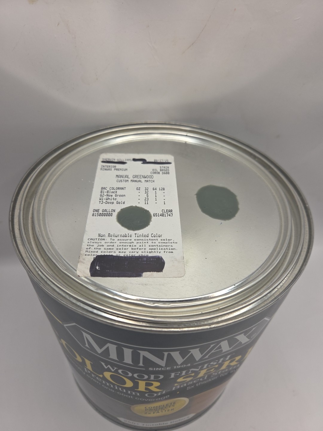 1 Gallon Sherwin Williams Minwax Wood Finish Color Series Color Greenwood…